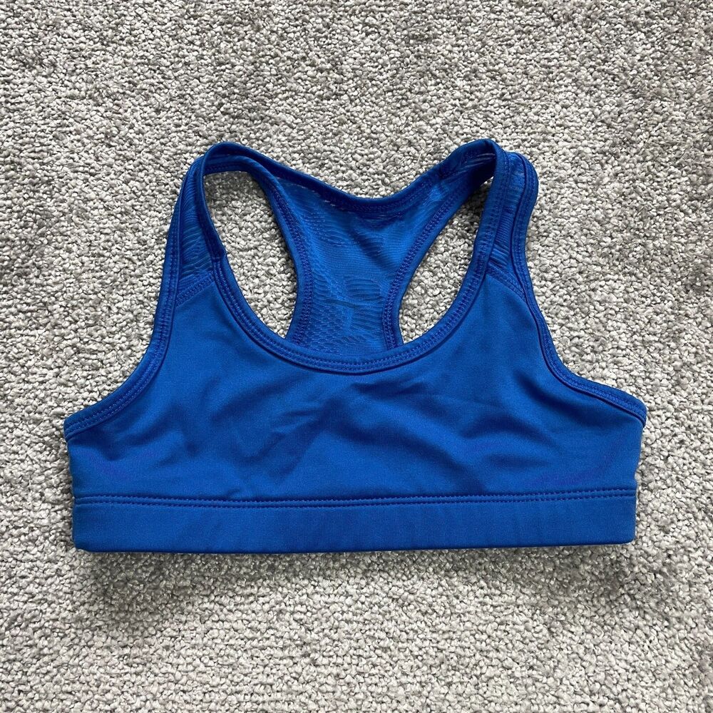 Old Navy Active Go Dry Sports Tank Top Girls Small 6-7 Solid Blue Racerback Kids